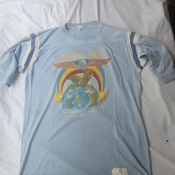 Vintage 1979 Tee Grateful Dead Shirt What a Long Strange Trip Its Been RareXL